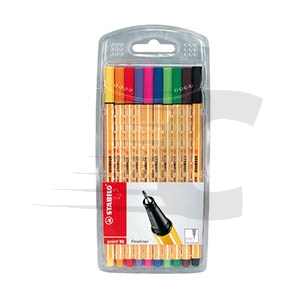 Stabilo Point 88 estojo de 10 cores (004mm)